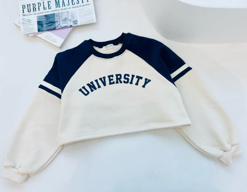 Dore Dore - Korean Children Fashion - #minifashionista - University Crop Sweatshirt