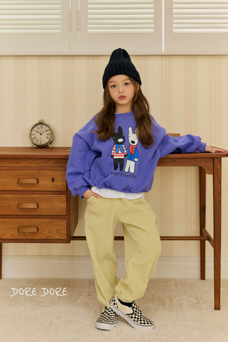 Dore Dore - Korean Children Fashion - #stylishchildhood - Lami Veloure Pants - 5