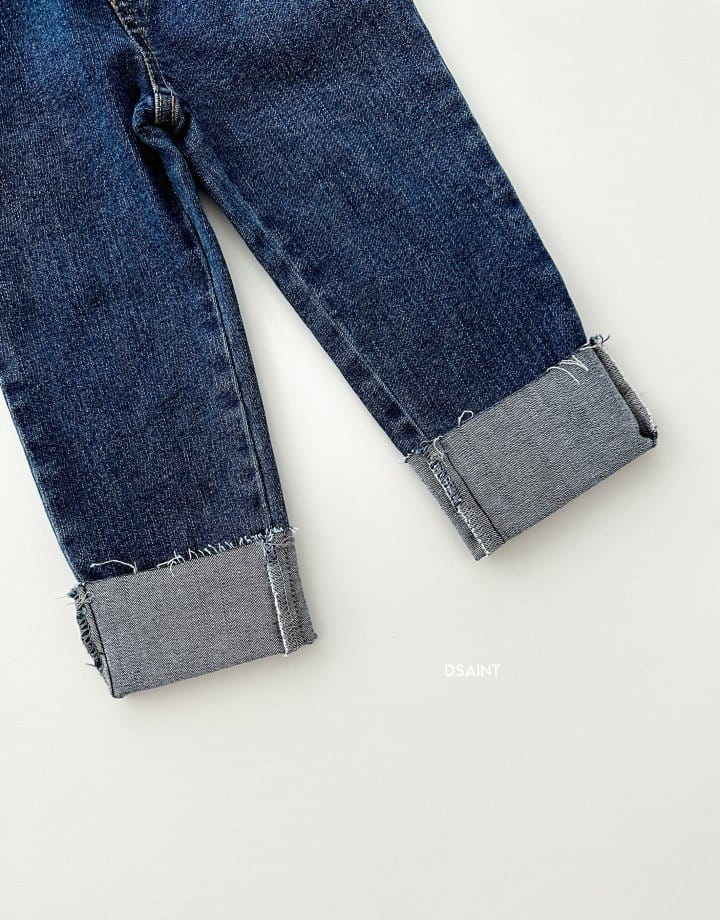 Dsaint - Korean Children Fashion - #designkidswear - Rolly Roll Up Span Jeans - 5