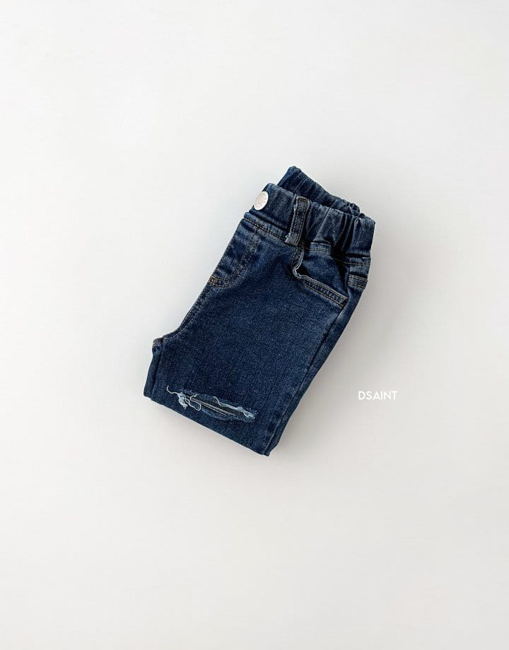 Dsaint - Korean Children Fashion - #designkidswear - Line Vintage Jeans - 2