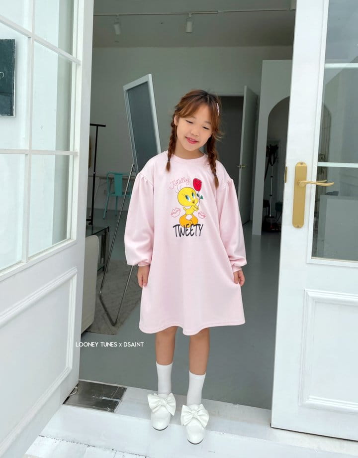 Dsaint - Korean Children Fashion - #designkidswear - Twee Flo Puff One-piece - 4