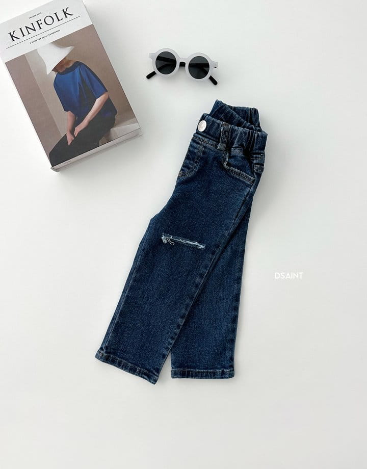 Dsaint - Korean Children Fashion - #discoveringself - Line Vintage Jeans - 4