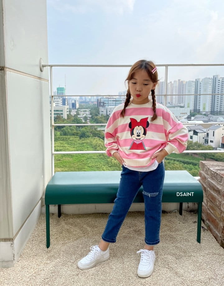 Dsaint - Korean Children Fashion - #littlefashionista - Line Vintage Jeans - 9