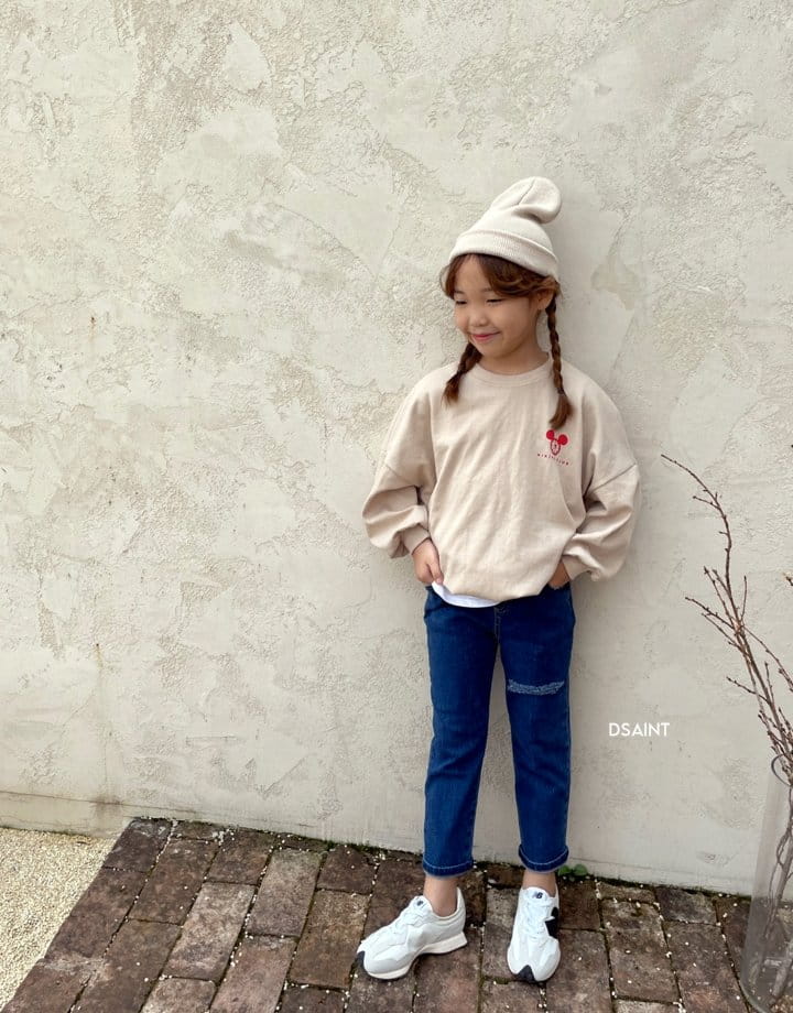 Dsaint - Korean Children Fashion - #magicofchildhood - Line Vintage Jeans - 10