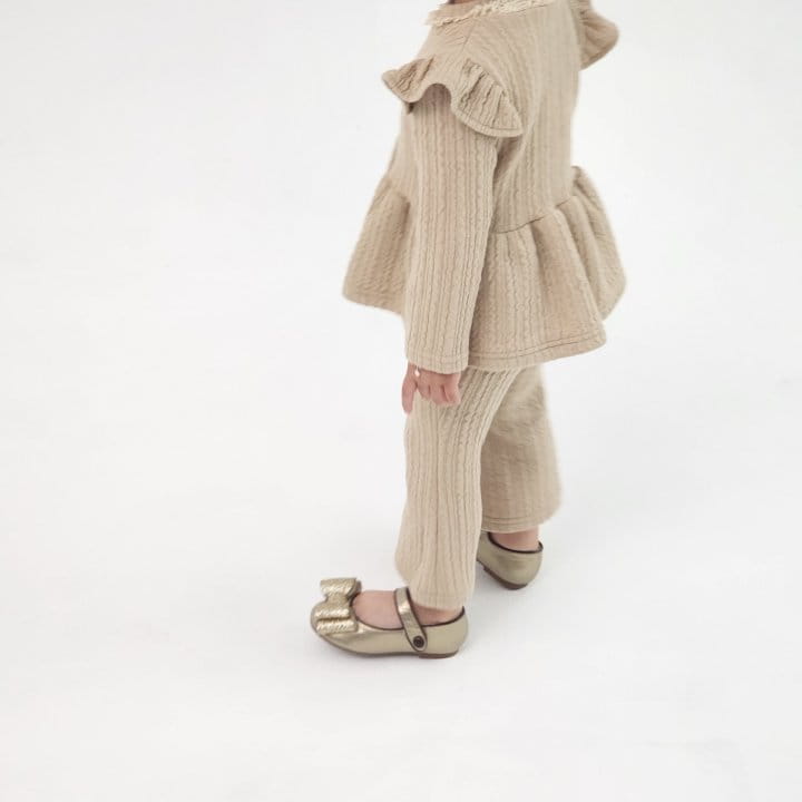 Flower J - Korean Children Fashion - #designkidswear - Kni set Up