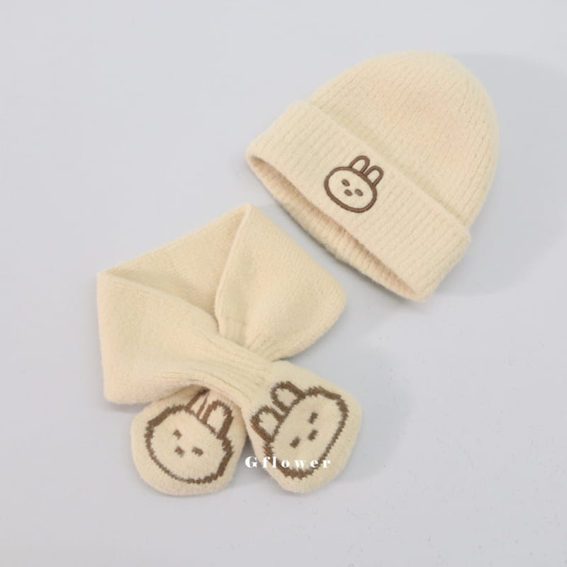 G Flower - Korean Children Fashion - #magicofchildhood - Rabbit Beanie Muffler Set - 9