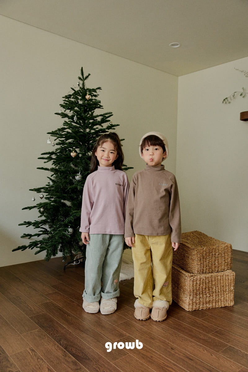 Grow B - Korean Children Fashion - #childofig - Sunny Turtleneck Tee - 5