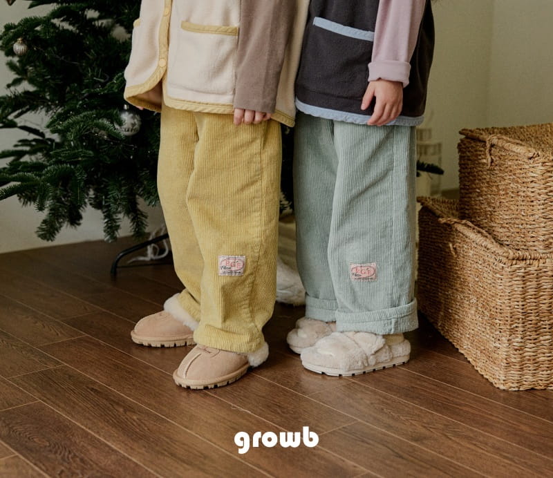 Grow B - Korean Children Fashion - #designkidswear - Gordent Pants - 5