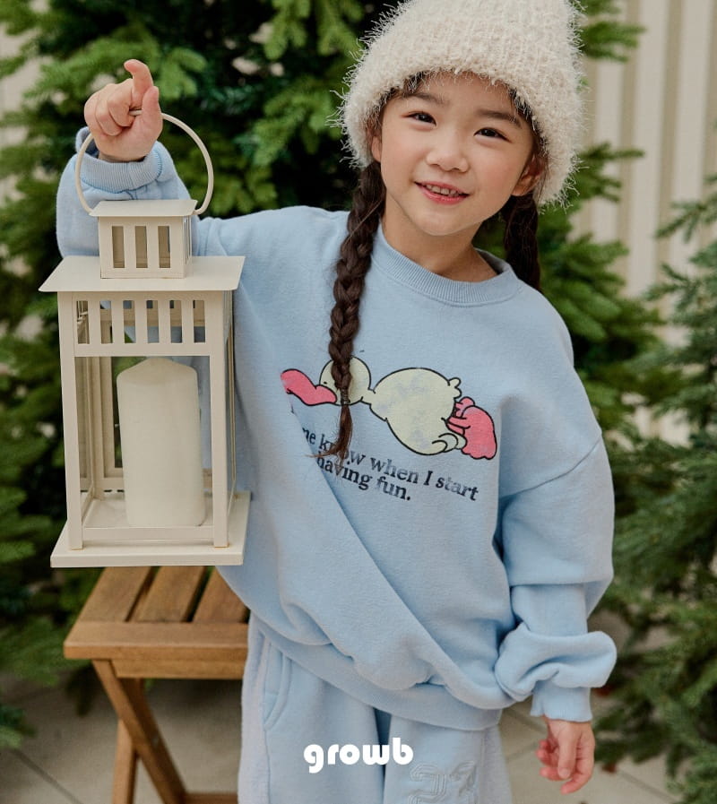 Grow B - Korean Children Fashion - #fashionkids - Sllip Sweatshirt - 12