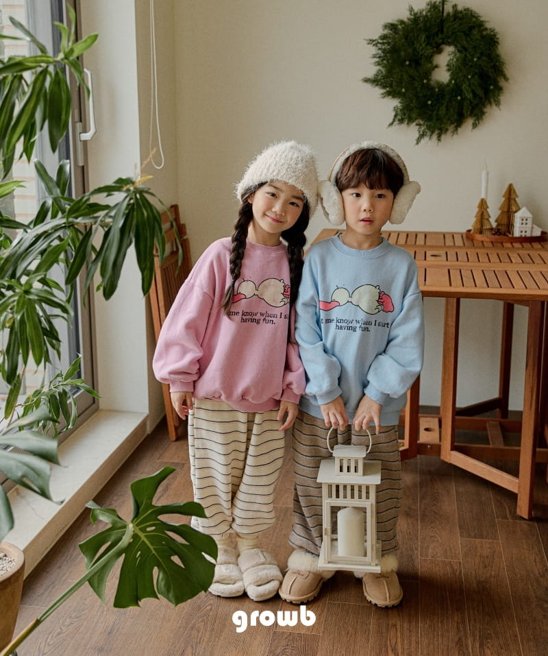 Grow B - Korean Children Fashion - #kidzfashiontrend - Sllip Sweatshirt