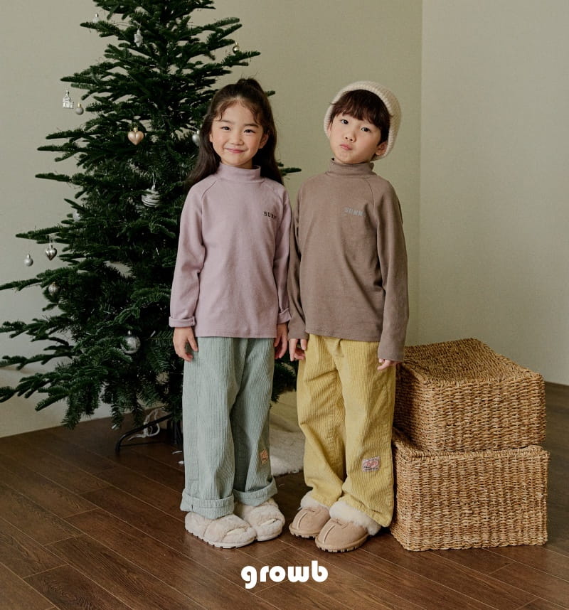 Grow B - Korean Children Fashion - #littlefashionista - Sunny Turtleneck Tee