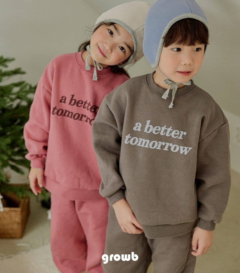 Grow B - Korean Children Fashion - #stylishchildhood - Better Top Bottom Set - 8