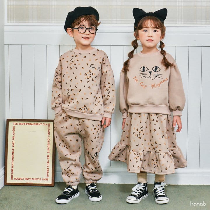 Hanab - Korean Children Fashion - #Kfashion4kids - Cats Top Bottom Set - 8