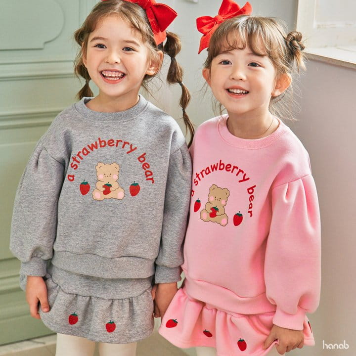 Hanab - Korean Children Fashion - #designkidswear - Strawberry Top Bottom Set - 2