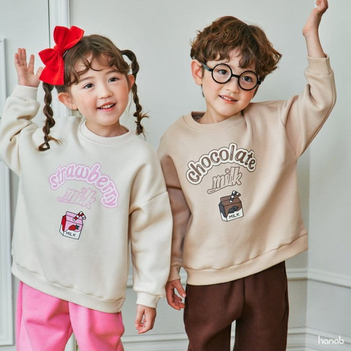 Hanab - Korean Children Fashion - #discoveringself - Milk Top Bottom Set - 3