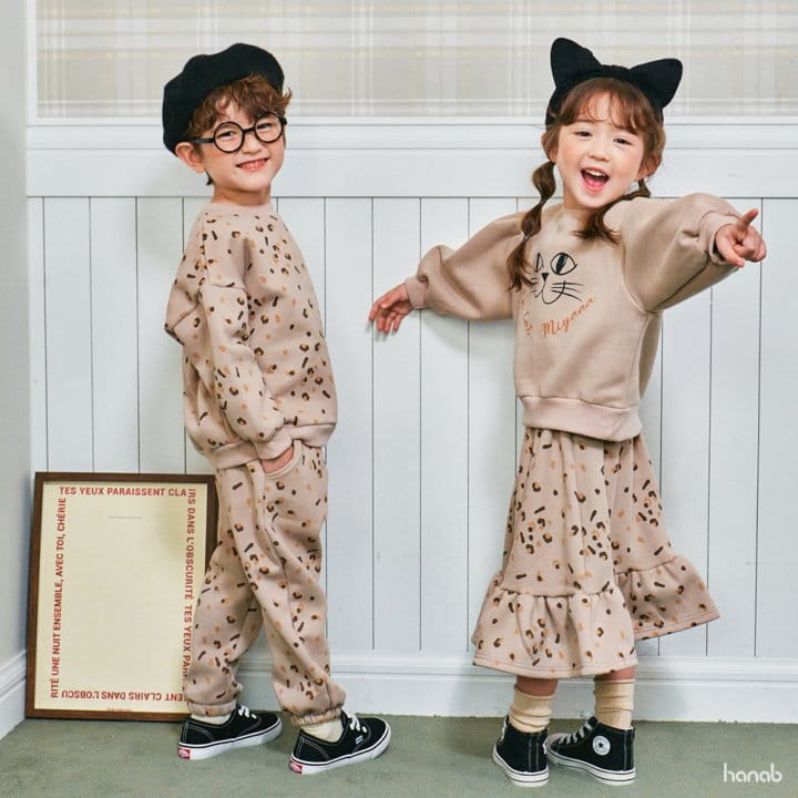 Hanab - Korean Children Fashion - #discoveringself - Cats Top Bottom Set - 4