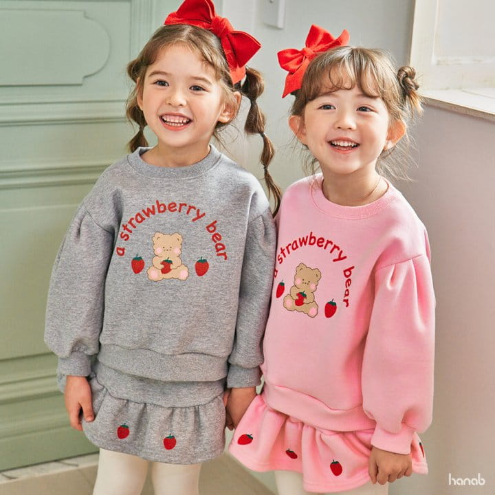 Hanab - Korean Children Fashion - #kidsshorts - Strawberry Top Bottom Set - 5