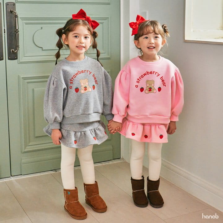 Hanab - Korean Children Fashion - #kidsstore - Strawberry Top Bottom Set - 6