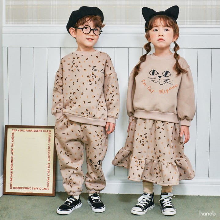 Hanab - Korean Children Fashion - #kidsstore - Cats Top Bottom Set - 6