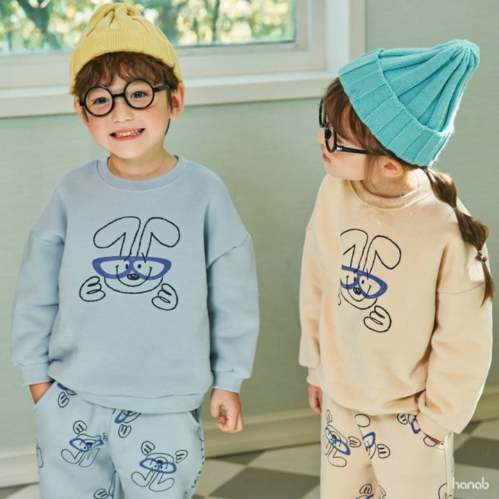 Hanab - Korean Children Fashion - #kidsstore - Rabbit Google Top Bottom Set - 4