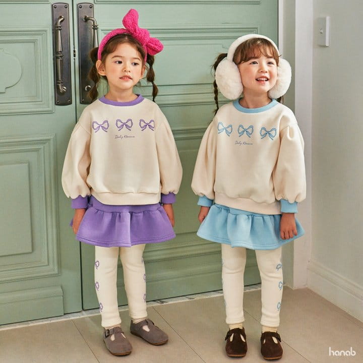 Hanab - Korean Children Fashion - #kidzfashiontrend - Ribbon Shirring Top Bottom Set - 8