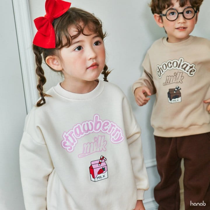 Hanab - Korean Children Fashion - #littlefashionista - Milk Top Bottom Set - 9