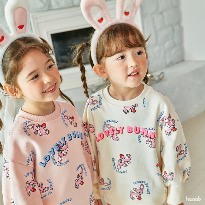 Hanab - Korean Children Fashion - #magicofchildhood - Lovely Bunny Top Bottom Set - 5