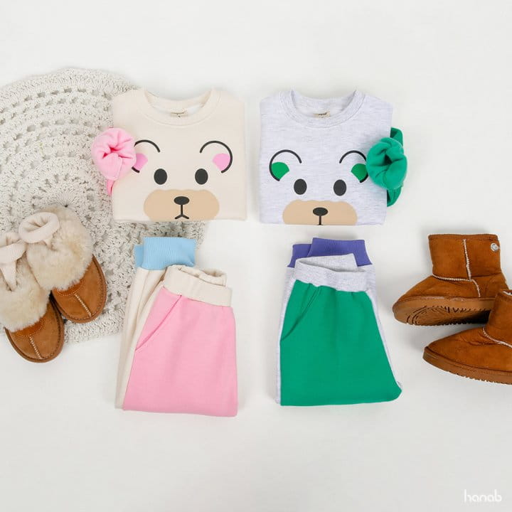 Hanab - Korean Children Fashion - #prettylittlegirls - Half Bear Top Bottom Set - 7