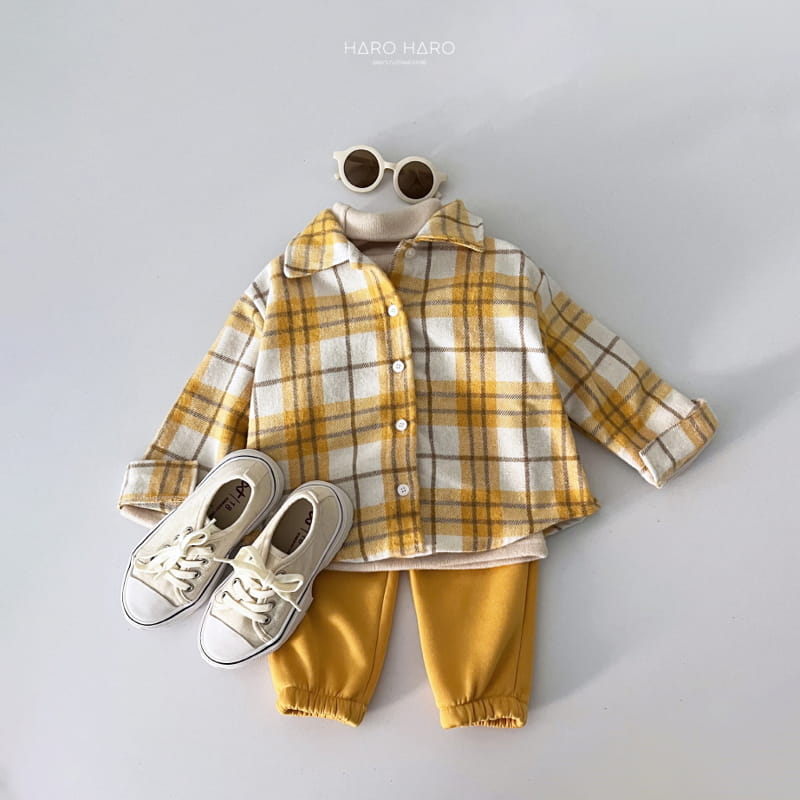 Haro Haro - Korean Children Fashion - #Kfashion4kids - Crayon Check Shirt Fleece - 9