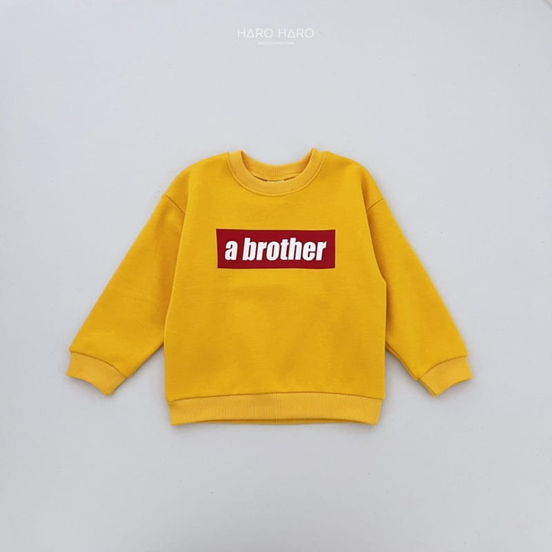 Haro Haro - Korean Children Fashion - #Kfashion4kids - Brother Sweatshirt Fleece - 5