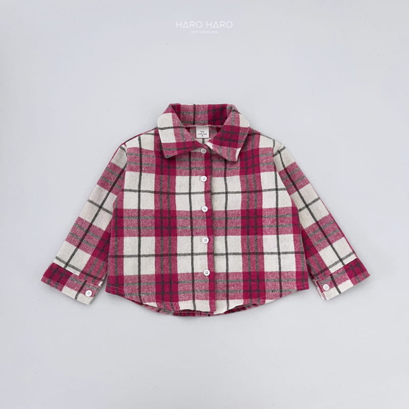 Haro Haro - Korean Children Fashion - #designkidswear - Crayon Check Shirt Fleece - 4