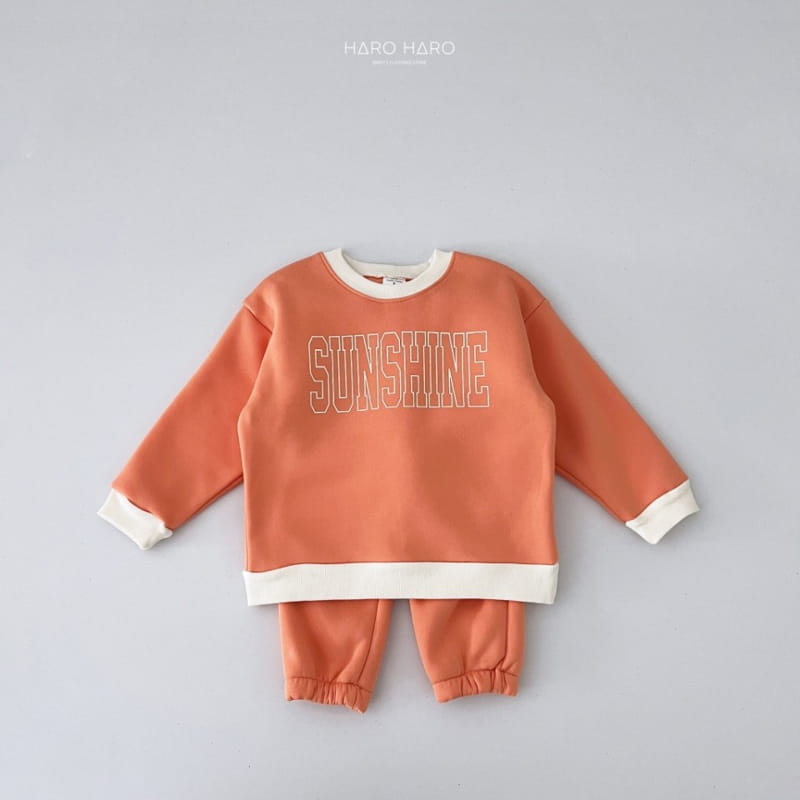 Haro Haro - Korean Children Fashion - #discoveringself - Sunshine Top Bottom Set Fleece - 7