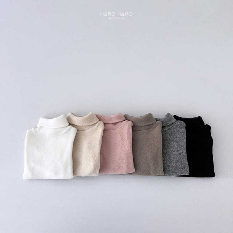 Haro Haro - Korean Children Fashion - #discoveringself - Sweet Turtleneck Tee Fleece - 2