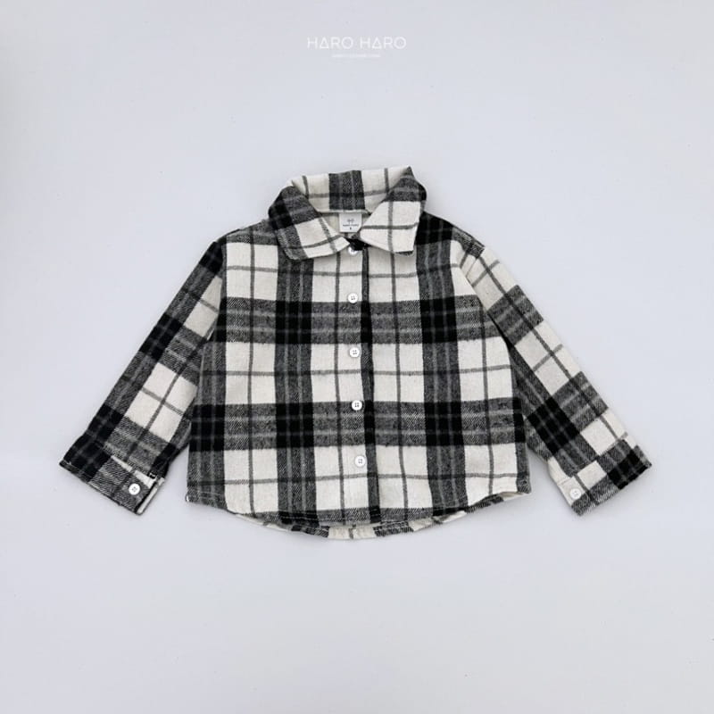 Haro Haro - Korean Children Fashion - #fashionkids - Crayon Check Shirt Fleece - 5