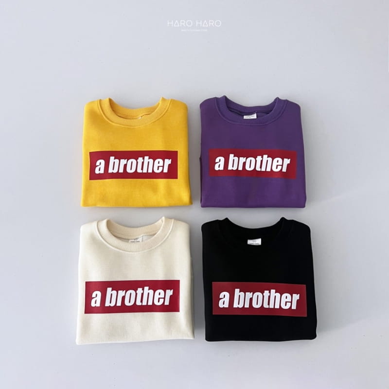 Haro Haro - Korean Children Fashion - #fashionkids - Brother Sweatshirt Fleece