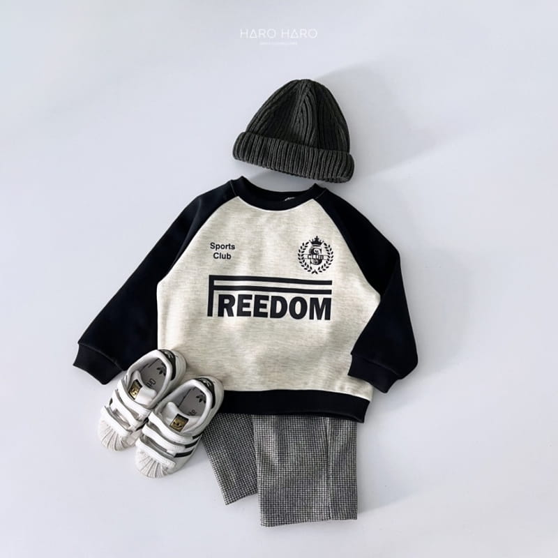 Haro Haro - Korean Children Fashion - #kidsshorts - Freedom Sweatshirt Fleece - 8