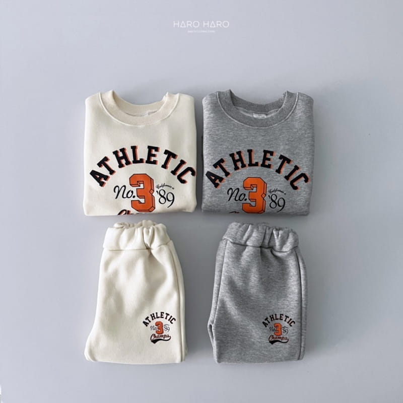 Haro Haro - Korean Children Fashion - #kidzfashiontrend - Number 3 Top Bottom Set Fleece - 9