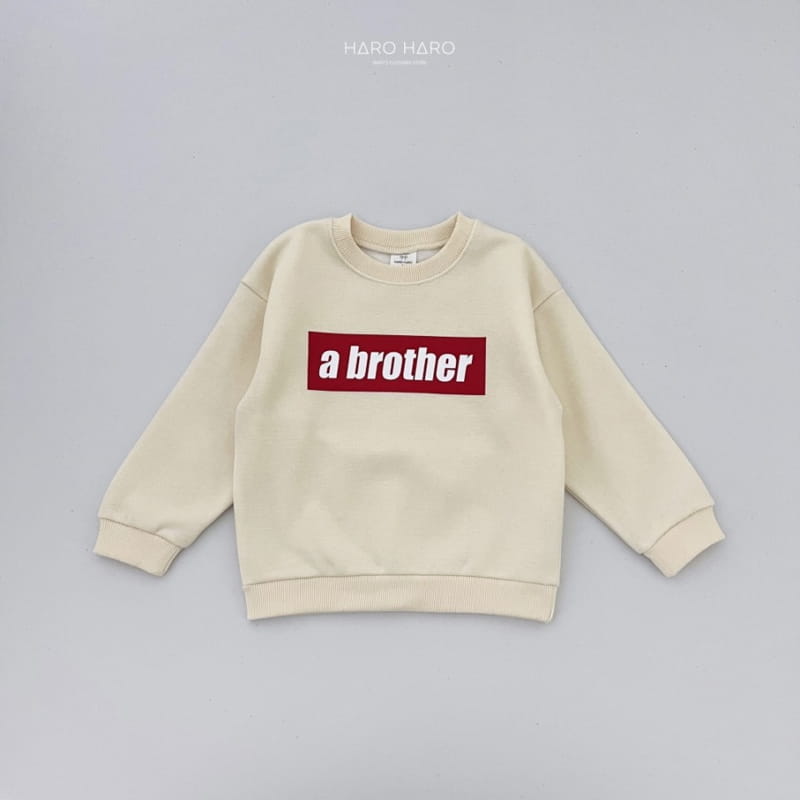 Haro Haro - Korean Children Fashion - #littlefashionista - Brother Sweatshirt Fleece - 6