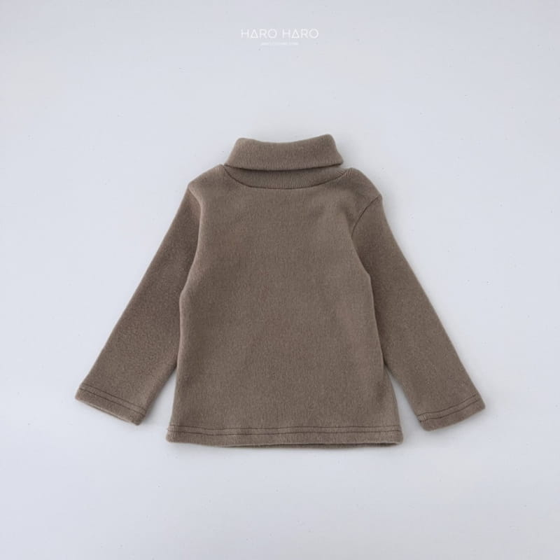 Haro Haro - Korean Children Fashion - #littlefashionista - Sweet Turtleneck Tee Fleece - 8