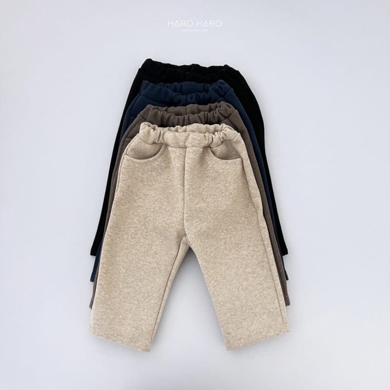 Haro Haro - Korean Children Fashion - #magicofchildhood - Latte Pants Fleece