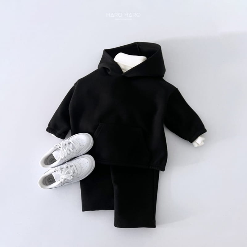 Haro Haro - Korean Children Fashion - #minifashionista - Double Hoody Tee Fleece - 11