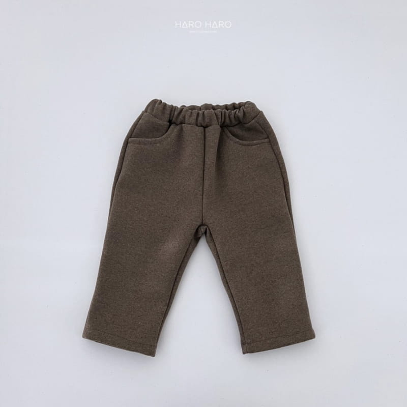 Haro Haro - Korean Children Fashion - #stylishchildhood - Latte Pants Fleece - 6