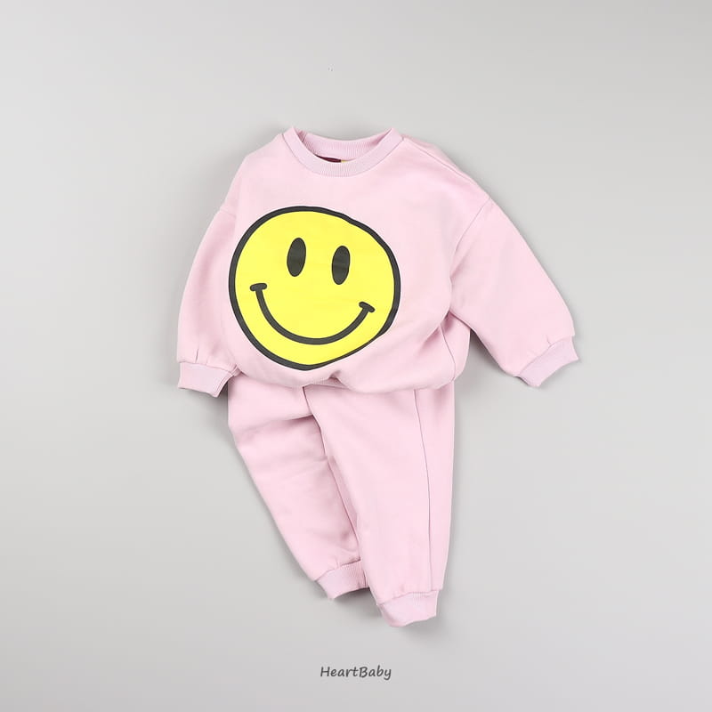 Heart Baby - Korean Children Fashion - #Kfashion4kids - Smile Top Bottom Set - 6