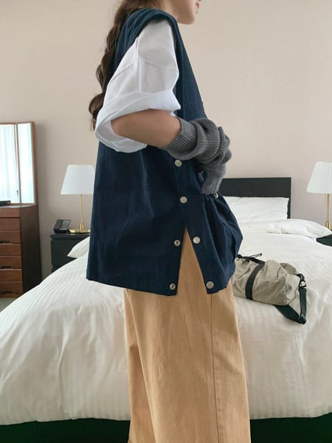 Jkichi - Korean Women Fashion - #thelittlethings - Robe Pocket Vset - 4