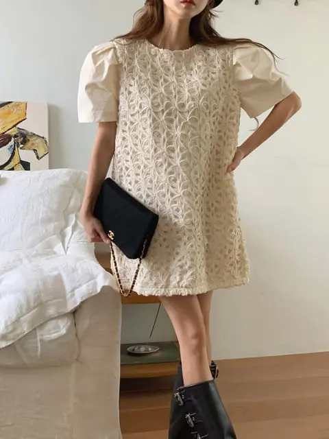 Jkichi - Korean Women Fashion - #momslook - Flower One-piece