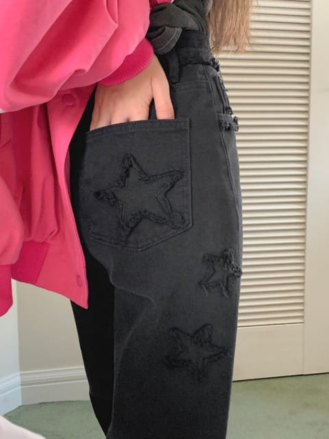 Jkichi - Korean Women Fashion - #momslook - 147 Star Pants