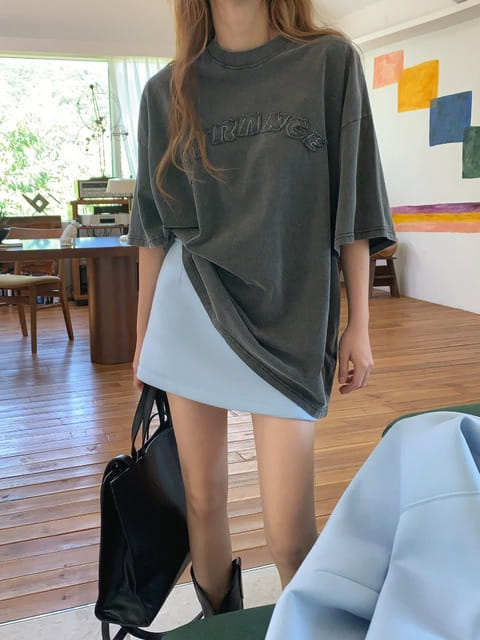 Jkichi - Korean Women Fashion - #momslook - Patch Tee - 7