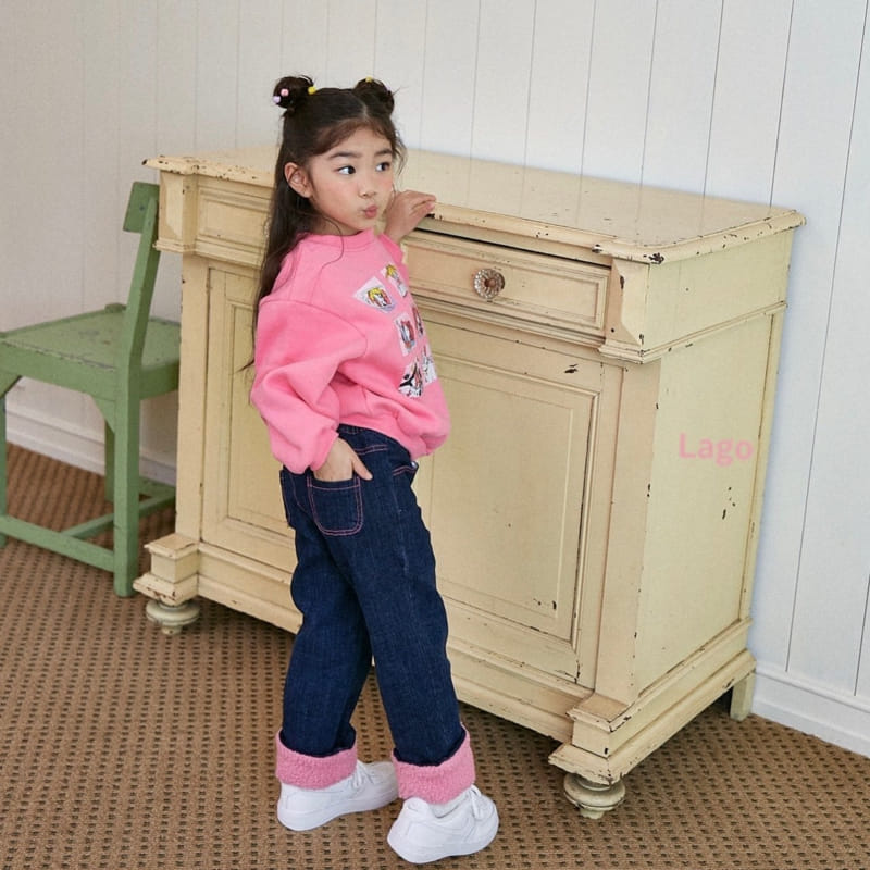 Lago - Korean Children Fashion - #littlefashionista - Dumble Fleecec Jeans - 3