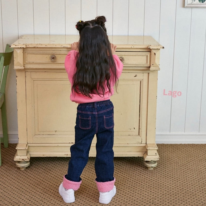 Lago - Korean Children Fashion - #minifashionista - Dumble Fleecec Jeans - 5