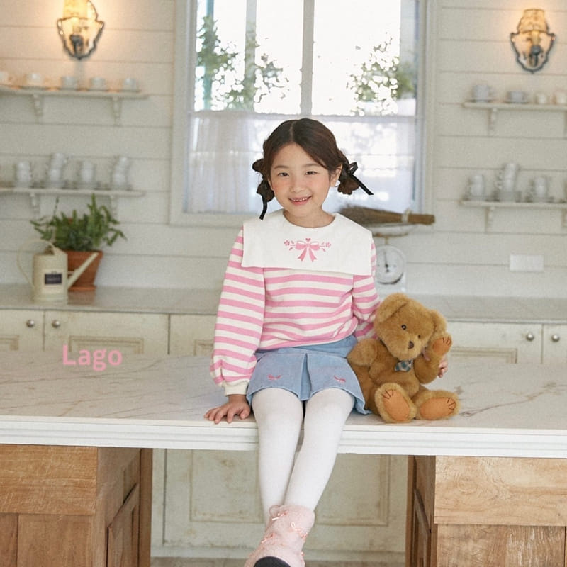 Lago - Korean Children Fashion - #prettylittlegirls - Ribbon Wrinkle Skirt - 3